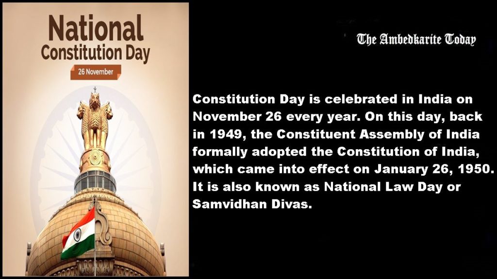 Constitution Day of India- India Celebrates Samvidhan Divas on November 26