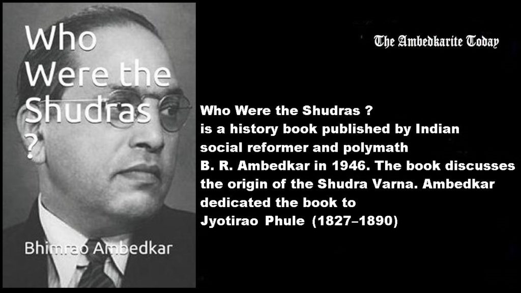 who are shudras by ambedkar